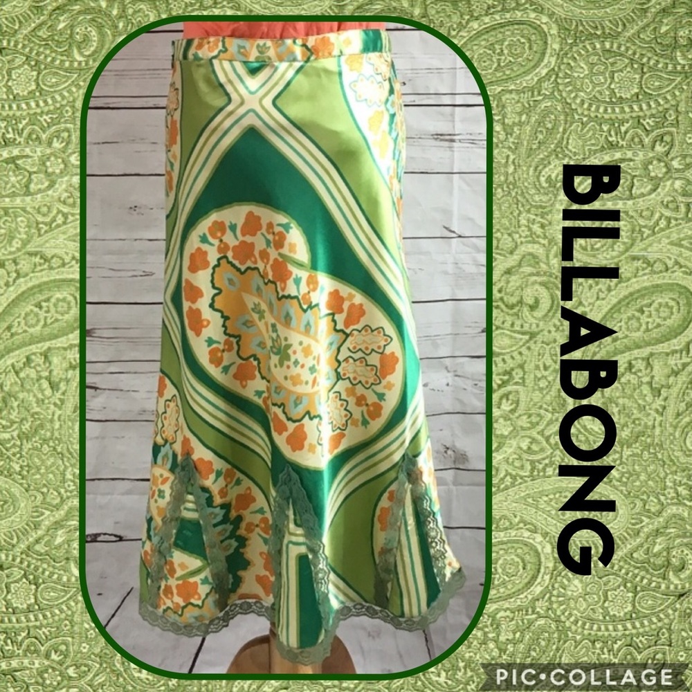 💰Funky Billabong Paisley Skirt! - Picture 3 of 10